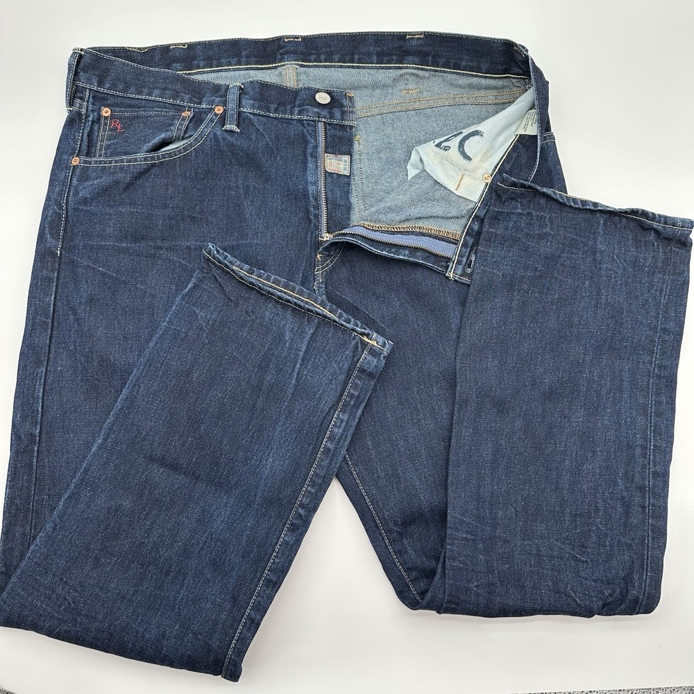 Polo Ralph Lauren Jeans Mens 38x30 Blue Classic 867 Straight Leg Dark Wash Denim